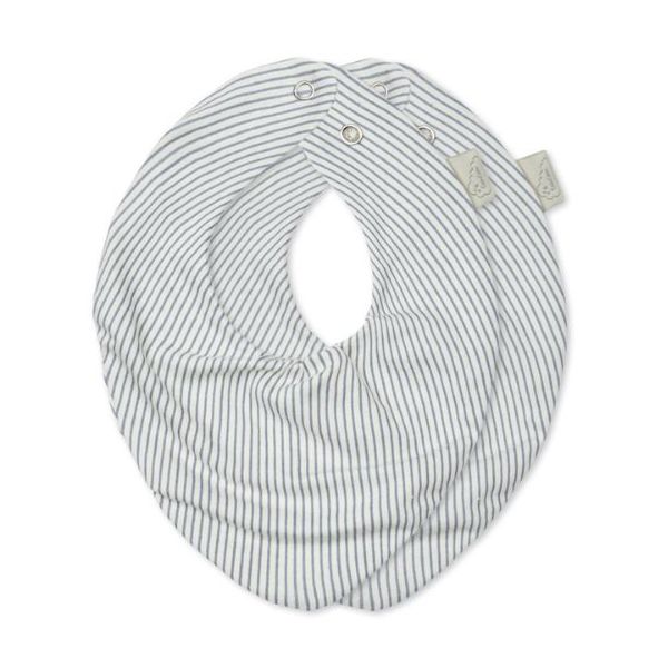 Set de 2 bavoirs bandana - Rayures Bleu