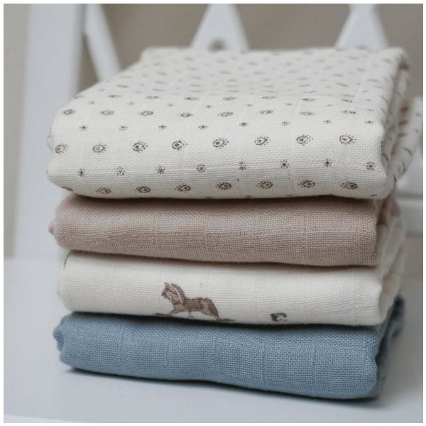 Set de 3 petits langes - Rowan