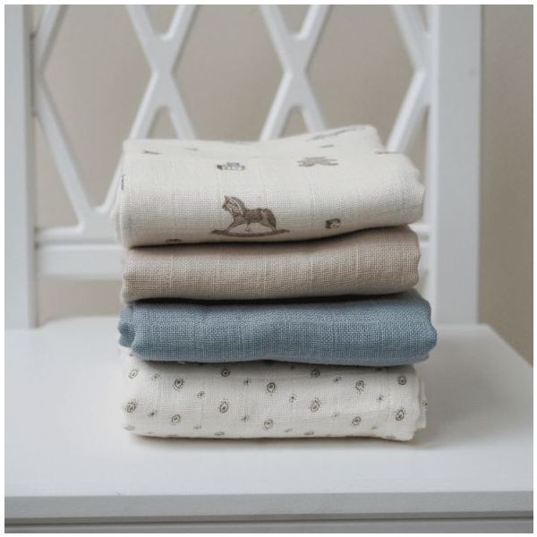 Set de 3 petits langes - Rowan