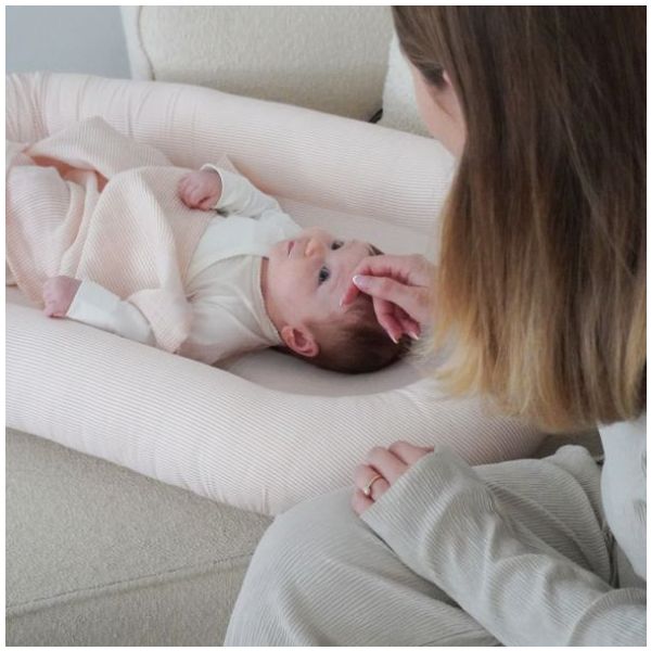 Set de 3 petits langes - Rayures Rose