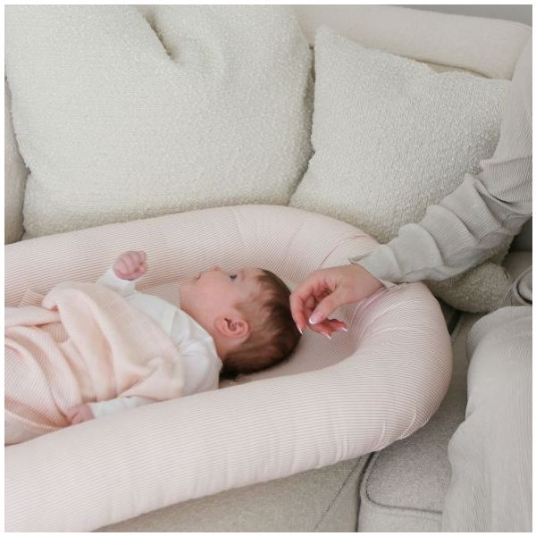 Set de 3 petits langes - Rayures Rose
