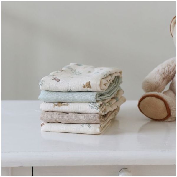 Set de 3 petits langes - Woodland