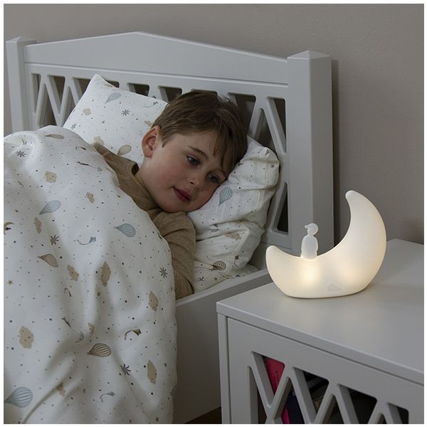 Veilleuse Silicone Lune - Crème