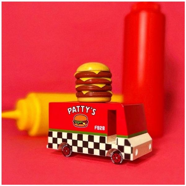 Candycar® Wooden Car - Hamburger Van