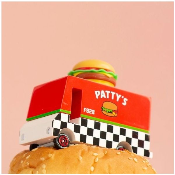Candycar® Wooden Car - Hamburger Van
