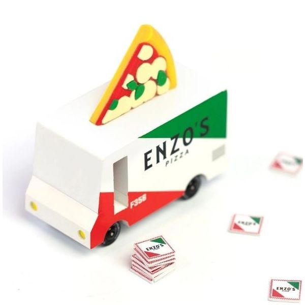 Candycar® Wooden Car - Pizza Van