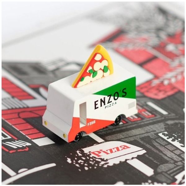 Candycar® Wooden Car - Pizza Van