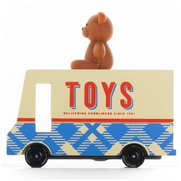 Candycar® Wooden Car - Teddy Bear Van