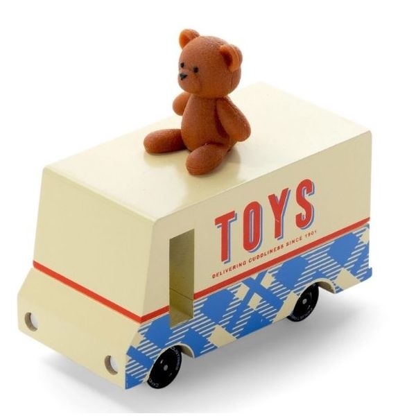 Candycar® Wooden Car - Teddy Bear Van