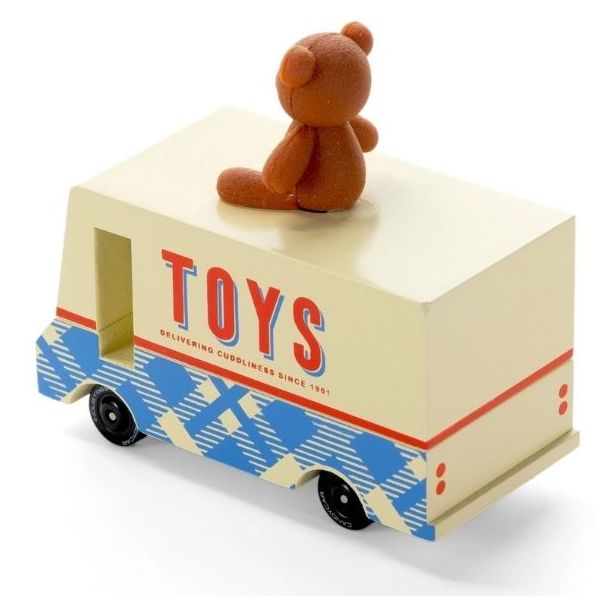 Candycar® Wooden Car - Teddy Bear Van