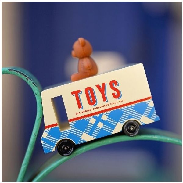 Candycar® Wooden Car - Teddy Bear Van