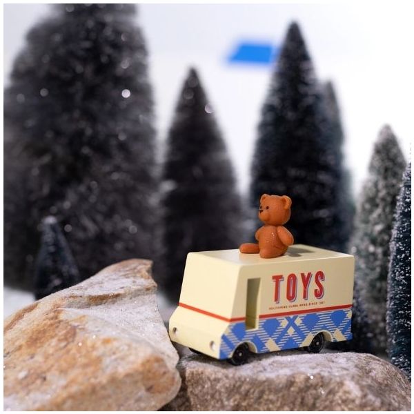 Candycar® Wooden Car - Teddy Bear Van