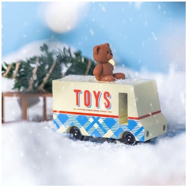 Candycar® Wooden Car - Teddy Bear Van