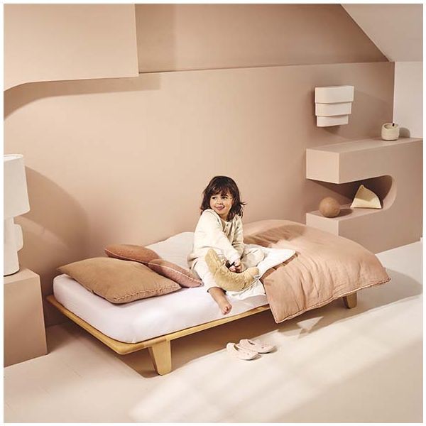 YOMI Junior Bed 80 x 160 cm + Mattress + Mattress Protector + Fitted Sheet