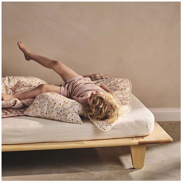 YOMI Junior Bed 80 x 160 cm + Mattress + Mattress Protector + Fitted Sheet