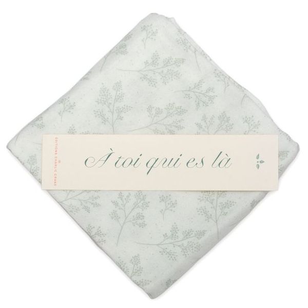 Poesie-Geschenkset & Mulltuch - À toi qui es là - Französisch