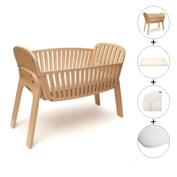 Berceau Cododo KODO + Matelas + Protège Matelas + Drap Housse