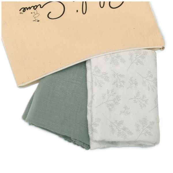 Set de 2 petits langes Doli - Pearl Blossom