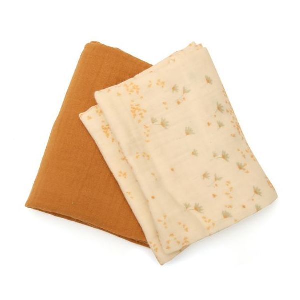 Pago Changing Mat Cover + Muslin Cloths + Mat Protector + 2 Storage Baskets