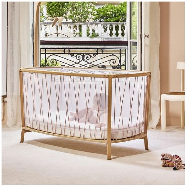 Lit Bébé Kimi 66 x 120 cm - Bois de rose