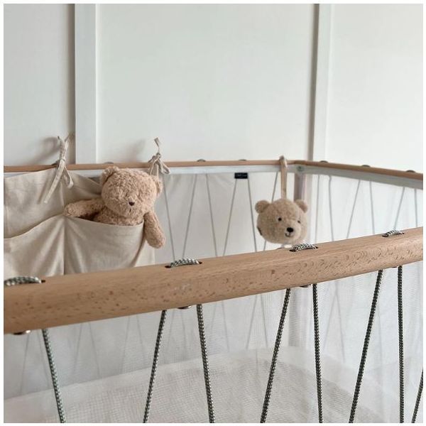 Kimi Baby Bed 66 x 120 cm + Mattress + Mattress Protector + Fitted Sheet