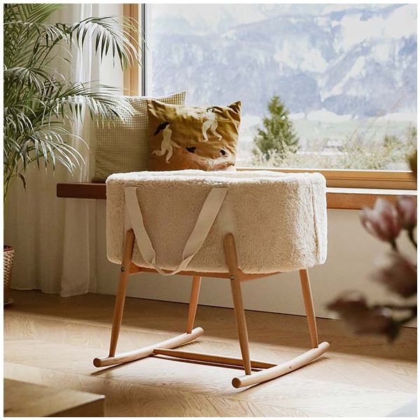 Couffin Kuko - Matelas inclus - Fourrure Milk