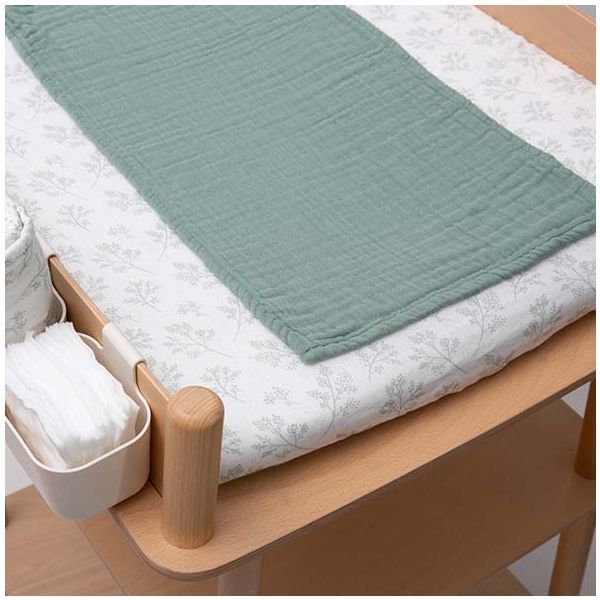 Pago Changing Mat Cover + Muslin Cloths + Mat Protector + 2 Storage Baskets