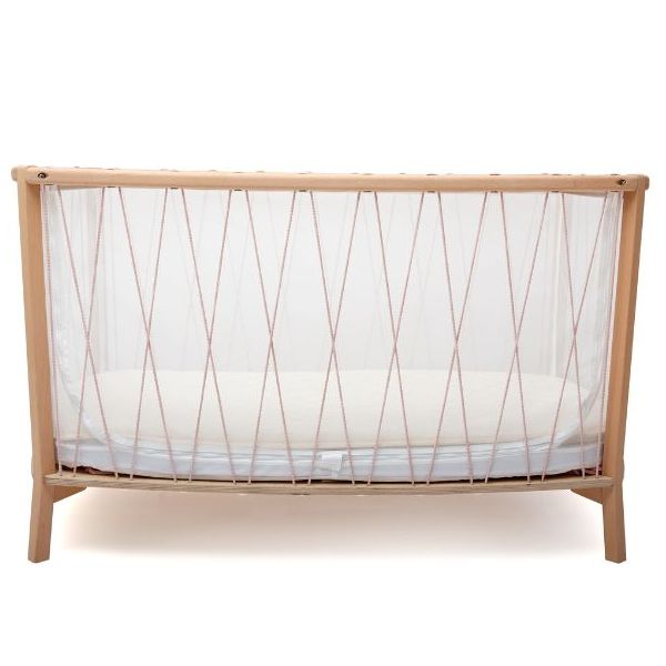 Babybett Kimi 66 x 120 cm - Matratze und Bio-Matratzenauflage inklusive - Bois de rose
