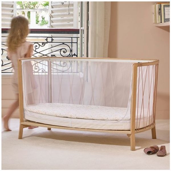 Kimi Baby Bed 66 × 120 cm + Mattress + Bed Rail