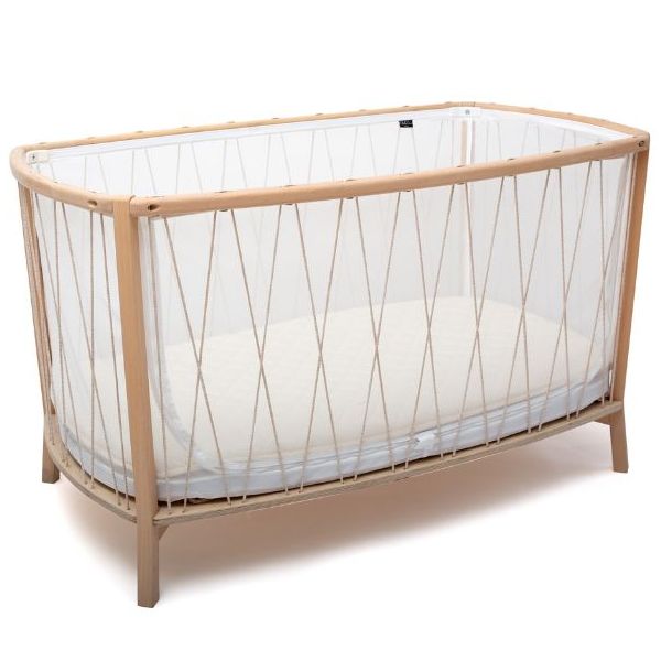 Babybett Kimi 66 x 120 cm - Matratze und Matratzenauflage inklusive - Desert