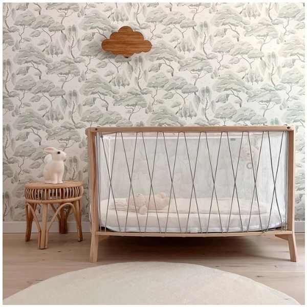 Babybett Kimi 66 x 120 cm - Matratze und Matratzenauflage inklusive - Lichen