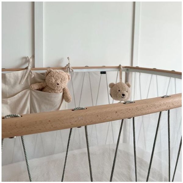 Babybett Kimi 66 x 120 cm - Matratze und Matratzenauflage inklusive - Lichen