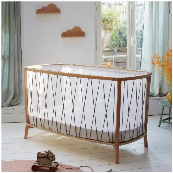 Kimi Baby Bed 66 × 120 cm + Mattress + Bed Rail