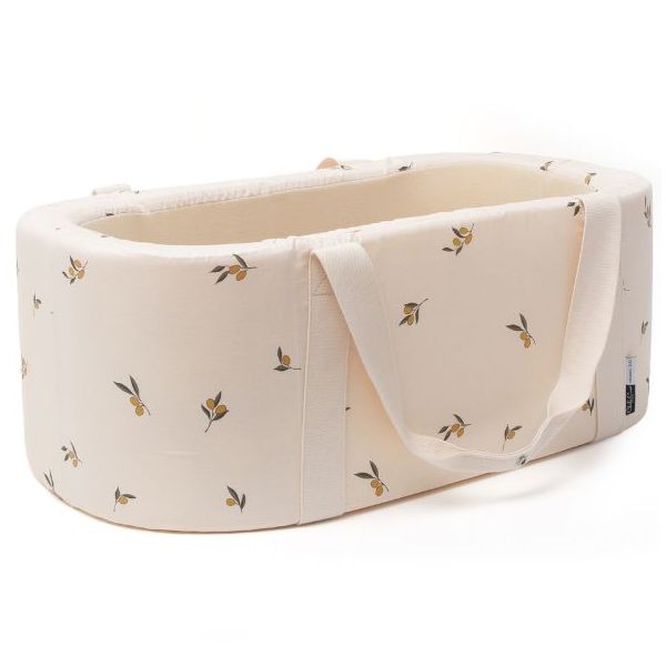 Couffin Kuko x Organic Zoo - Matelas inclus - Olive Garden