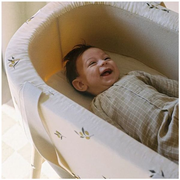 Couffin Kuko x Organic Zoo - Matelas inclus - Olive Garden