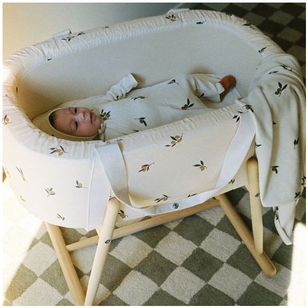 Couffin Kuko x Organic Zoo - Matelas inclus - Olive Garden