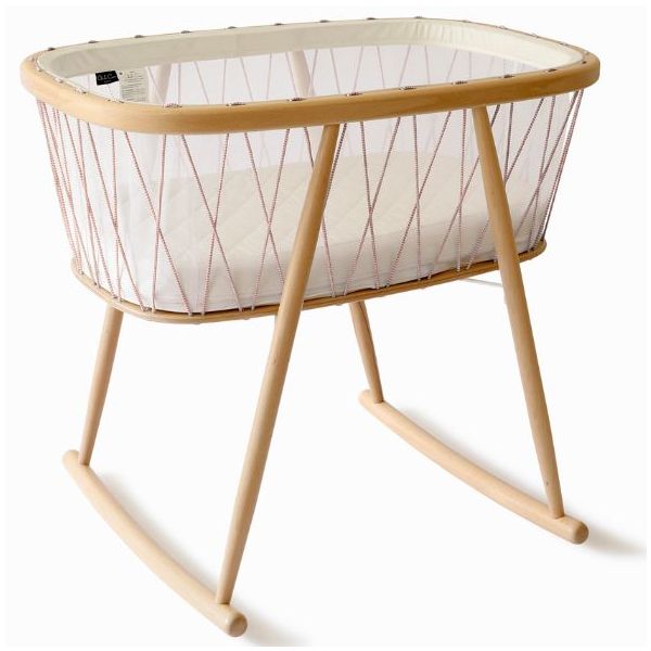 Wiege Kumi - Matratze inklusive - Bois de rose