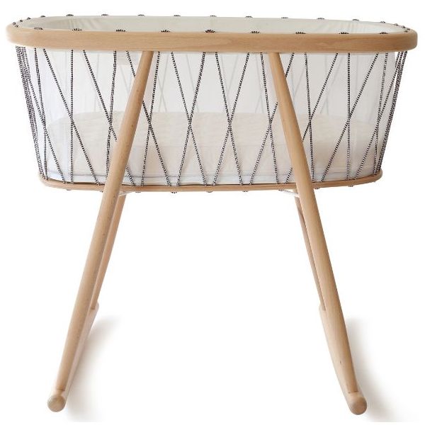 Wiege Kumi - Matratze inklusive - Schwarz & Weiss