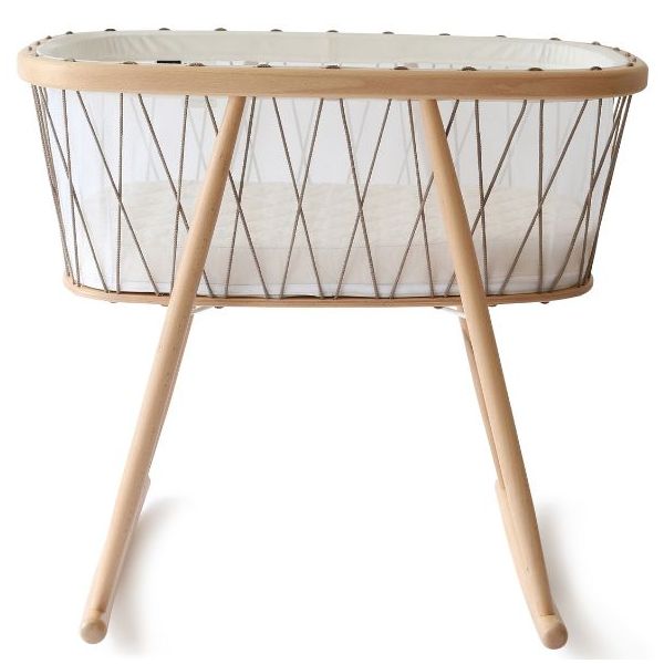 Wiege Kumi - Matratze aus Kokosfasern inklusive - Haselnuss