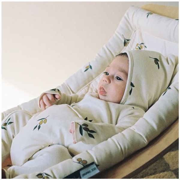 Cushion Baby Rocker Levo x Organic Zoo - Olive Garden