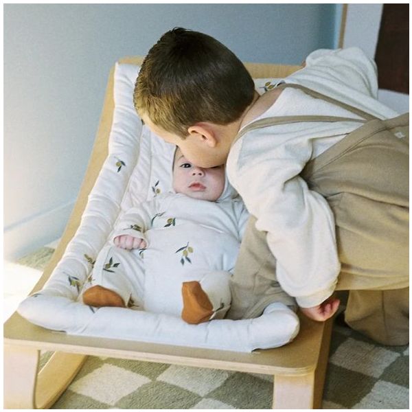 Baby Rocker Levo x Organic Zoo Birch & Olive Garden