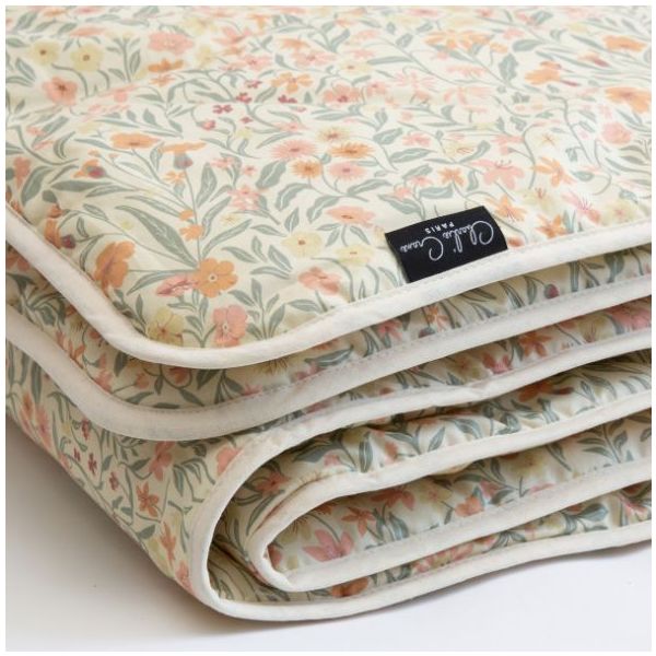 Duo Couette & Oreiller 80 x 120 cm Doli x Mushie - Pastel Bloom