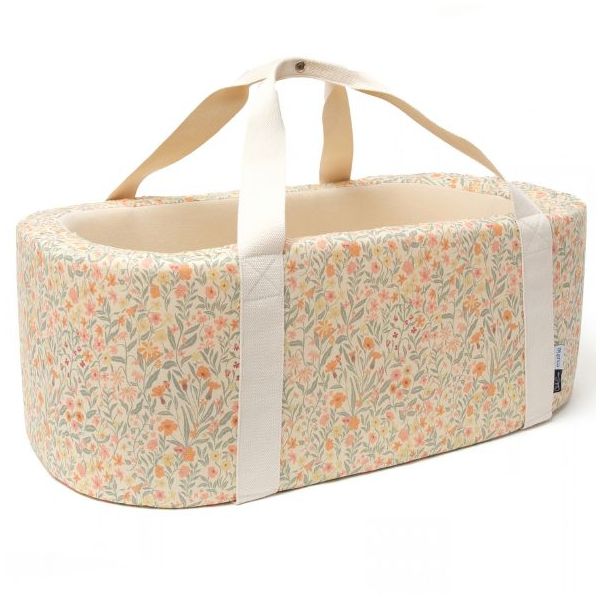 Couffin Kuko x Mushie - Matelas inclus - Pastel Bloom