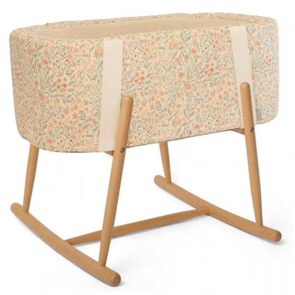 Couffin Kuko x Mushie - Matelas inclus - Pastel Bloom