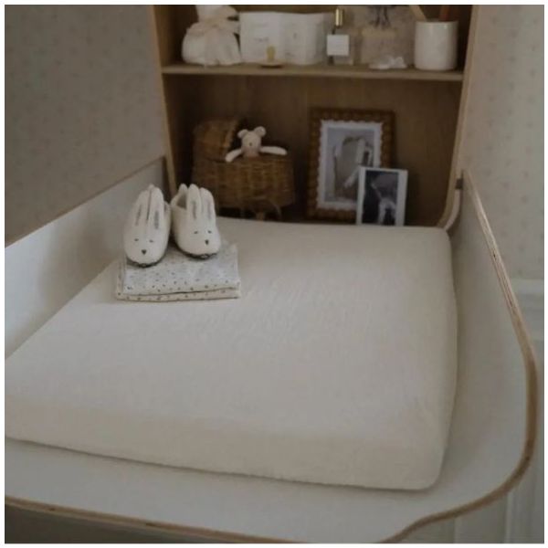 Set housse de matelas à langer & langes Noga / Pago - Milk