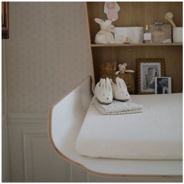 Set housse de matelas à langer & langes Noga / Pago - Milk