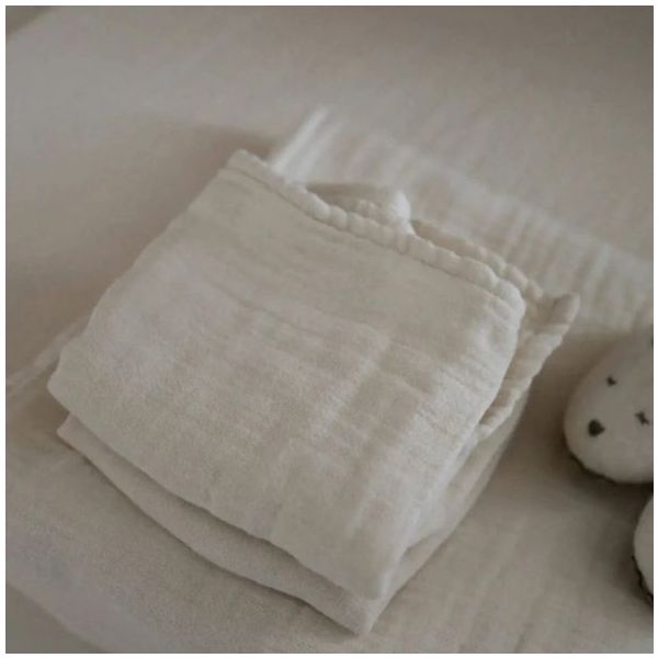 Set housse de matelas à langer & langes Noga / Pago - Milk