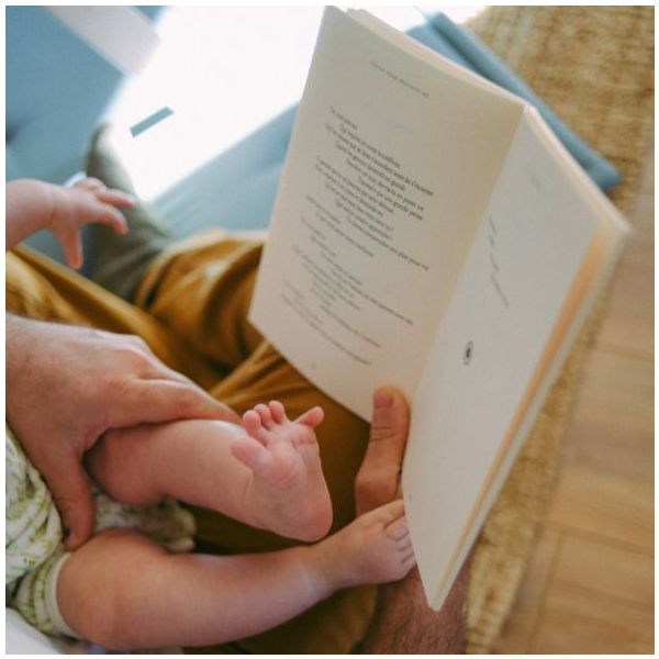 Poesie-Geschenkset & Mulltuch - À toi qui es là - Französisch