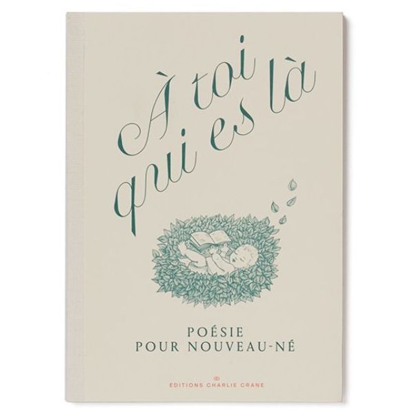 Poesie-Geschenkset & Mulltuch - À toi qui es là - Französisch