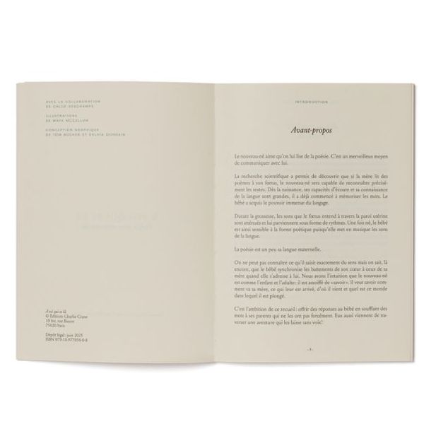 Poesie-Geschenkset & Mulltuch - À toi qui es là - Französisch